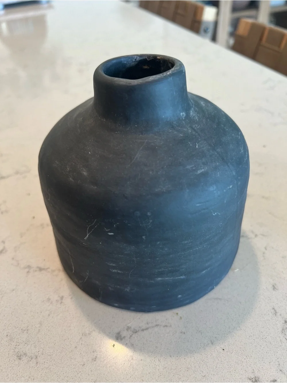 Hearth & Hand Black Ceramic Bud Vase — Matte Finish